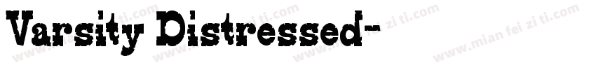 Varsity Distressed字体转换